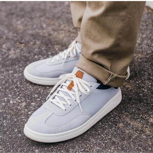 Olukai Punini Men's Vapor Trench Blue Leather Mesh Sneakers Casual Beach Size 10